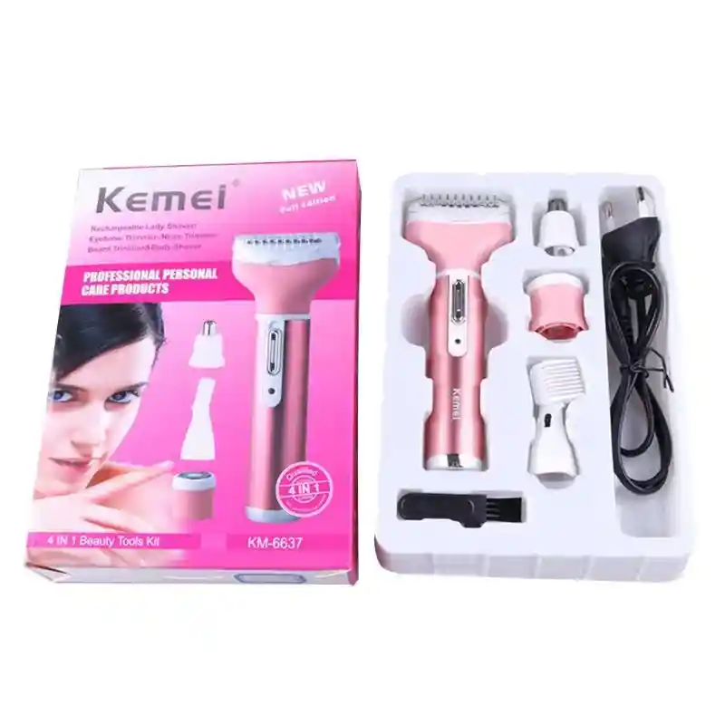 Kemei km -6637 Electric rechargeable trimmer(for women)