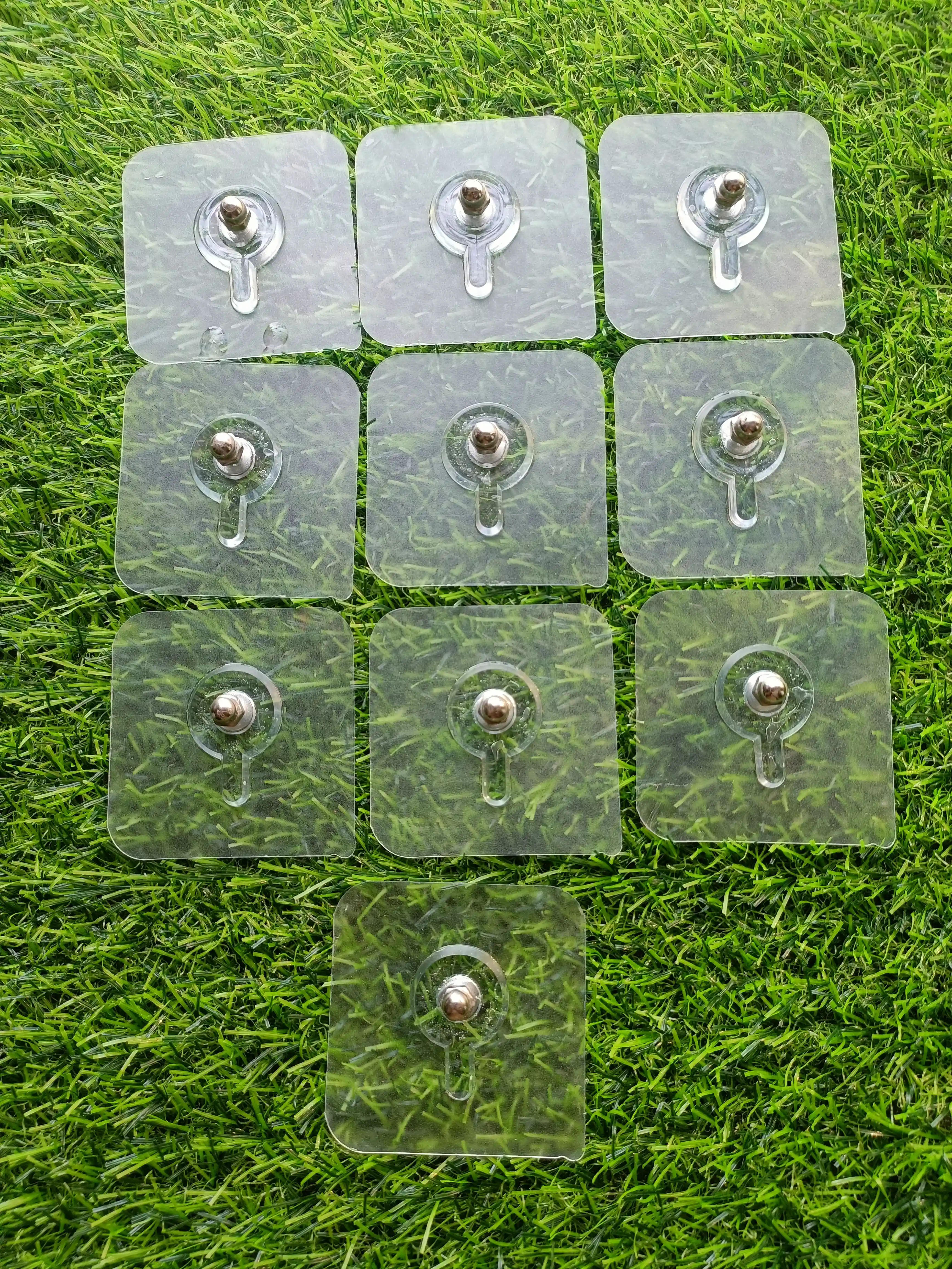 Transparent wall hooks(10 pcs) packet