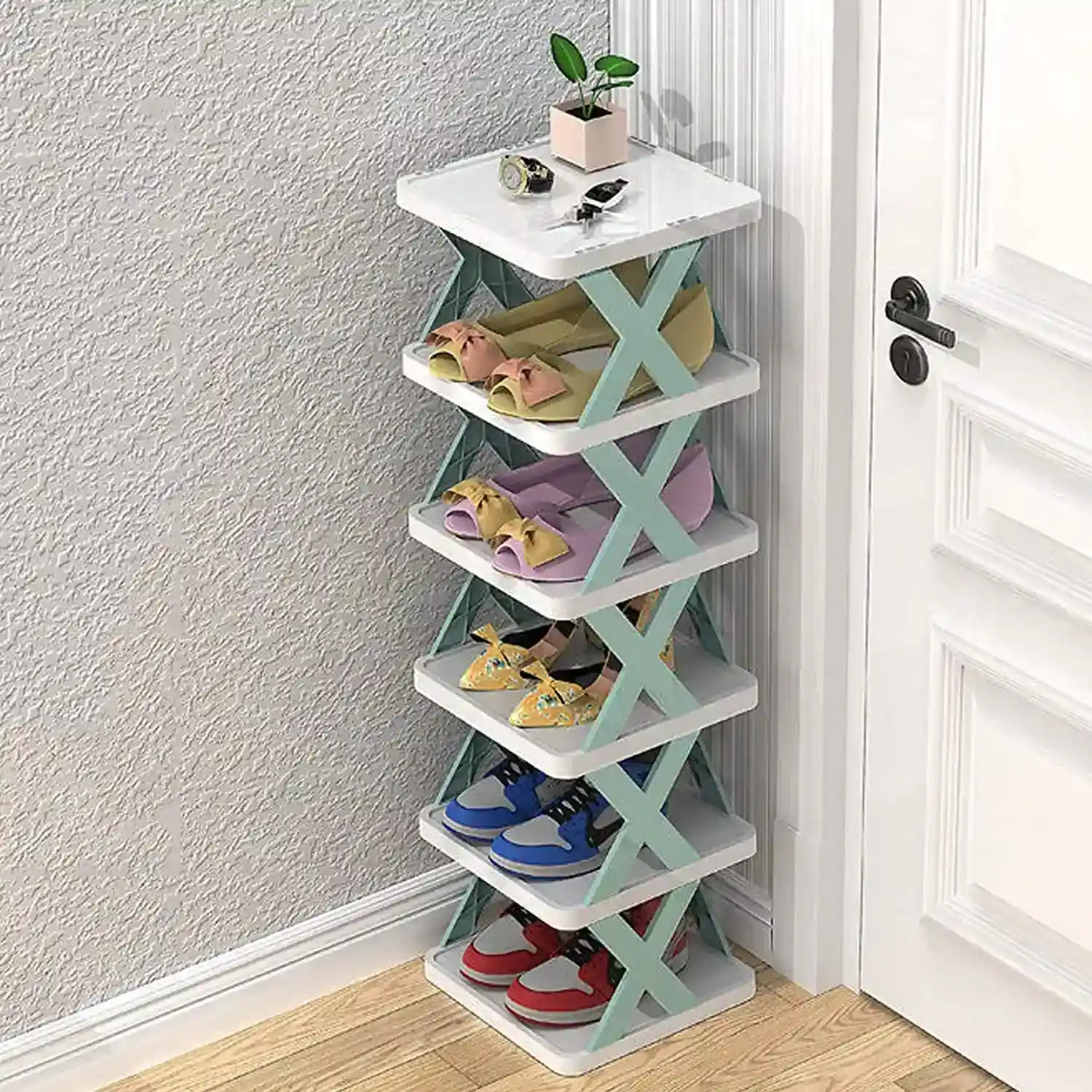 6 layer shoe rack