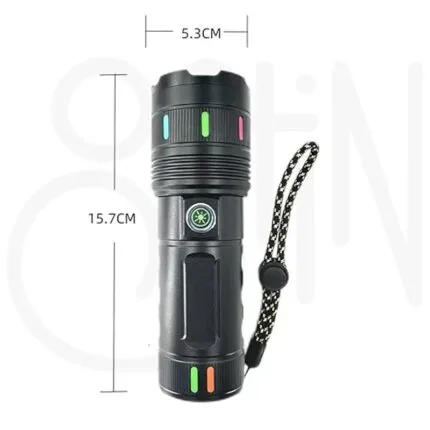 Sanford Super Bright Flashlight – White Laser LED Made in Japan 18650mAh battary