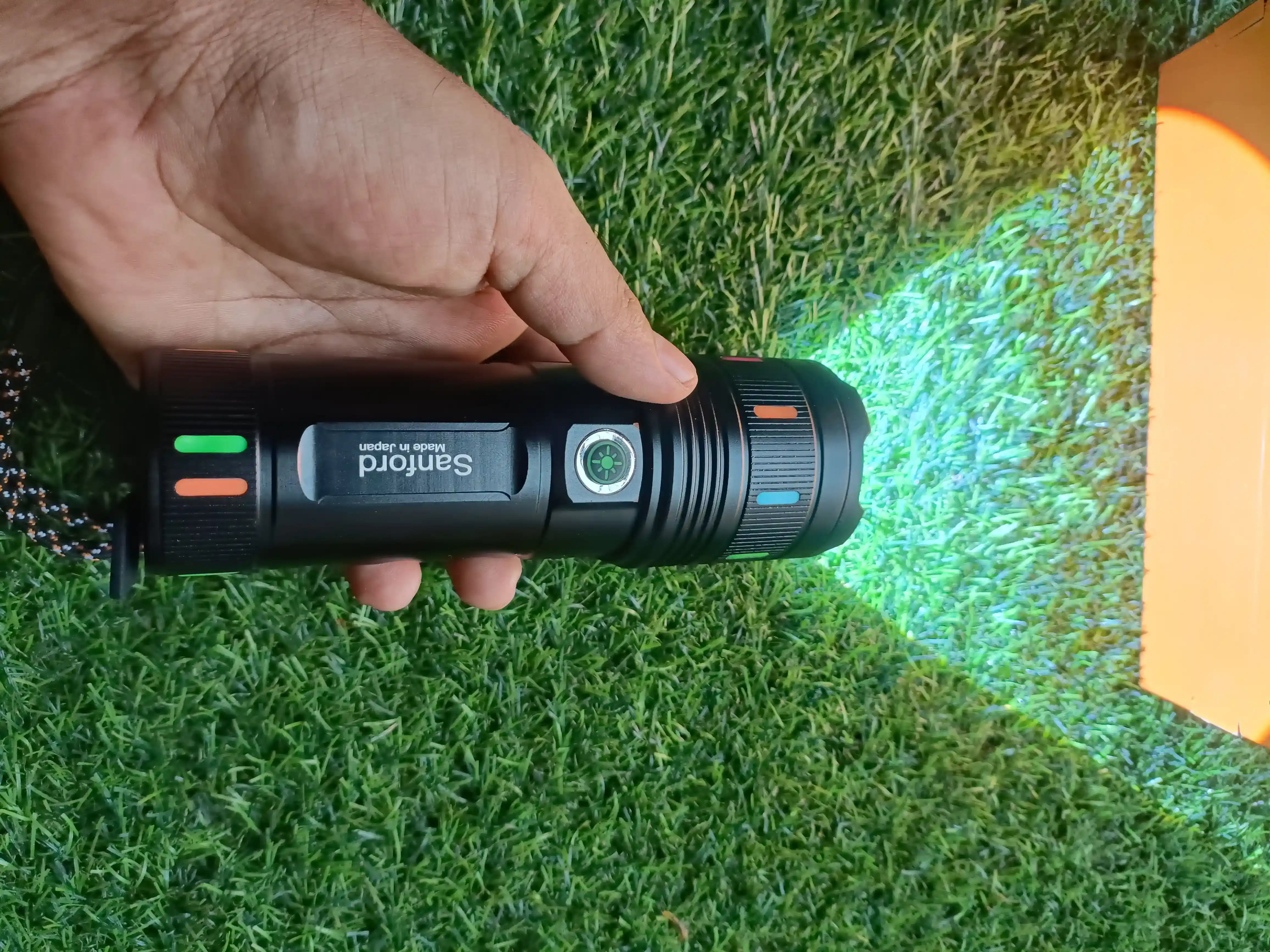 Sanford Super Bright Flashlight – White Laser LED Made in Japan 18650mAh battary