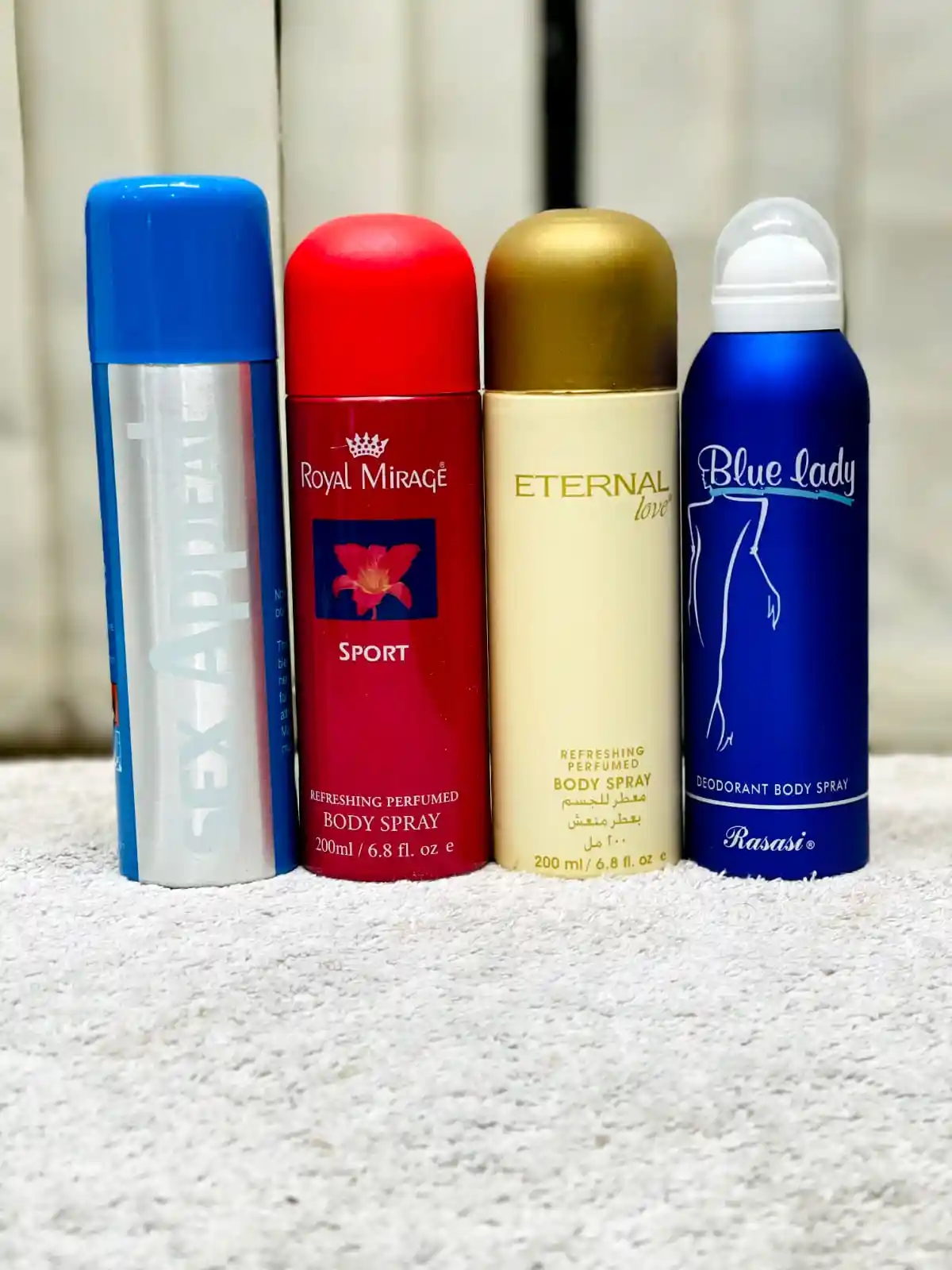 Premium 200 ml 4 pcs body spray combo (এখনি অর্ডার করলে পাবেন ঈদ অফার হোম ডেলিভারি চার্জ ফ্রী )